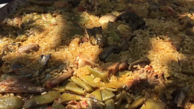 paella, paela, spanish rice, rice, typical spanish, valencia, spain