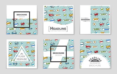 Abstract vector layout background set. For art template design, list, page, mockup brochure theme style, banner, idea, cover, booklet, print, flyer, book, blank, card, ad, sign, sheet,, a4.