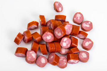 Cabbage smoked sausages