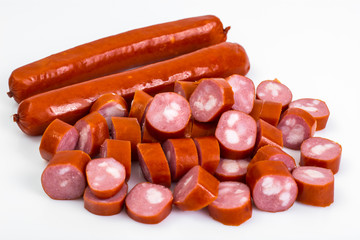 Cabbage smoked sausages