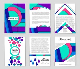 Abstract vector layout background set. For art template design, list, front page, mockup brochure theme style, banner, idea, cover, booklet, print, flyer, book, blank, card, ad, sign, sheet,, a4