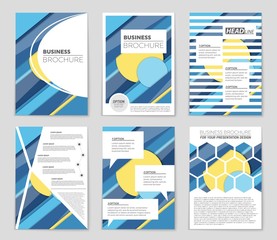 Fototapeta premium Abstract vector layout background set. For art template design, list, front page, mockup brochure theme style, banner, idea, cover, booklet, print, flyer, book, blank, card, ad, sign, sheet,, a4