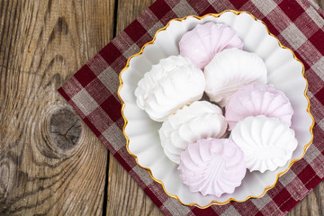 Sweet delicacy of marshmallows