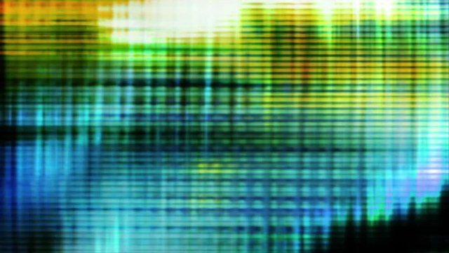 Video Background 1305: Television screen pixels fluctuate with video motion (Loop).
