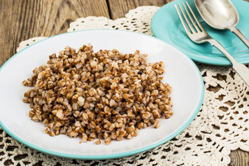 Buckwheat porridge with butter