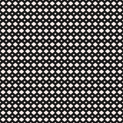 Mesh texture, vector monochrome seamless pattern. Black & white geometric background. Stylish modern illustration of smooth lattice, crossing lines. Design element for decor, prints, textile, web