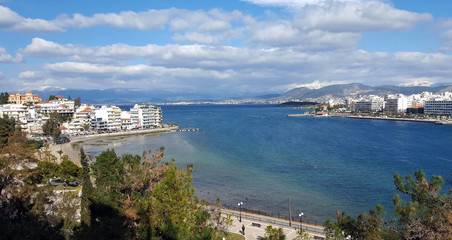 The city of Chalkida, Evia, Greece
