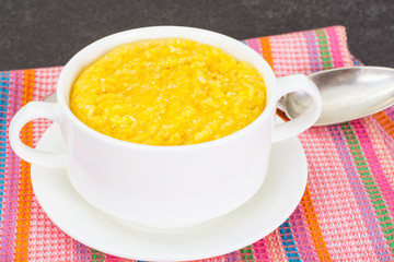 Lean food corn porridge