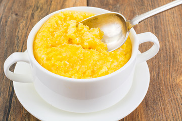Lean food corn porridge