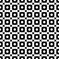 Vector seamless texture, deco art pattern. Monochrome illustration with simple angled geometric shapes. Abstract black & white background, repeat tiles. Design element for prints, digital, web, cover