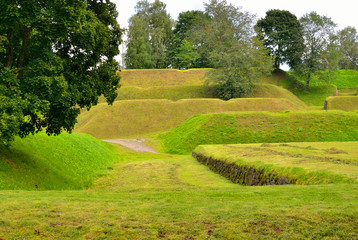 Landscape in the fortress of Lappeenranta,