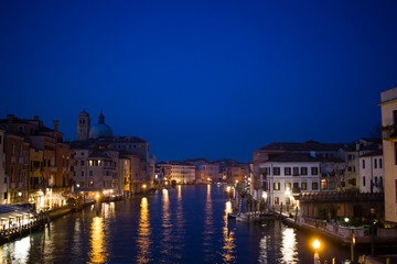 Venice canal in the evening