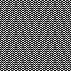 Vector seamless pattern, horizontal smooth zig-zag wavy lines. Simple striped black & white monochrome texture. Abstract endless background. Design for prints, decor, textile, fabric, furniture, cover