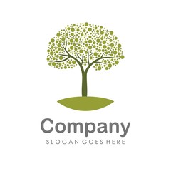 Creative and unique tree logo vector 