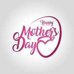 happy mothers day greeting card vector illustration