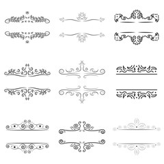 Vintage frame decoration set