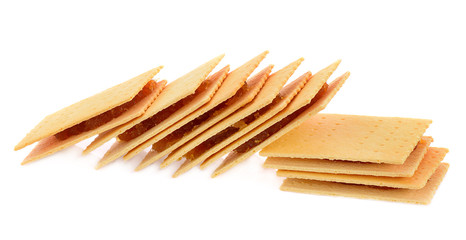 biscuits, filled with pineapple jam isolated on white background