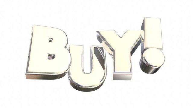 Buy Letters Rising Word Customer Shopping 3d Animation