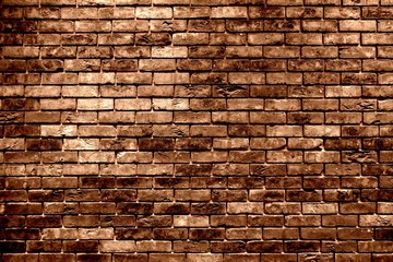 Brown Cream Brick Wall Background