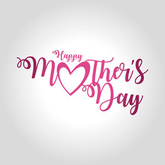 happy mothers day greeting card vector illustration