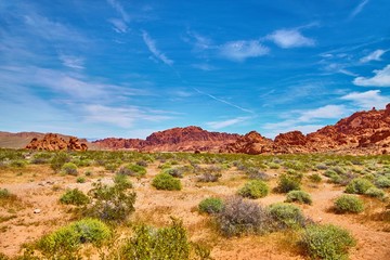 Incredibly beautiful landscape in Southern Nevada, Valley of Fire State Park, USA.