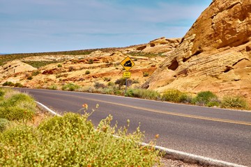Incredibly beautiful landscape in Southern Nevada, Valley of Fire State Park, USA.