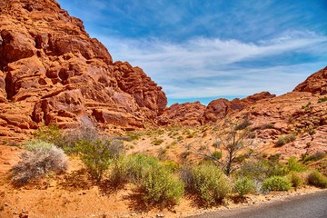 Fototapeta premium Incredibly beautiful landscape in Southern Nevada, Valley of Fire State Park, USA.