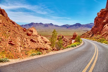 Incredibly beautiful landscape in Southern Nevada, Valley of Fire State Park, USA.