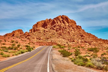 Incredibly beautiful landscape in Southern Nevada, Valley of Fire State Park, USA.