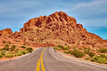 Incredibly beautiful landscape in Southern Nevada, Valley of Fire State Park, USA.