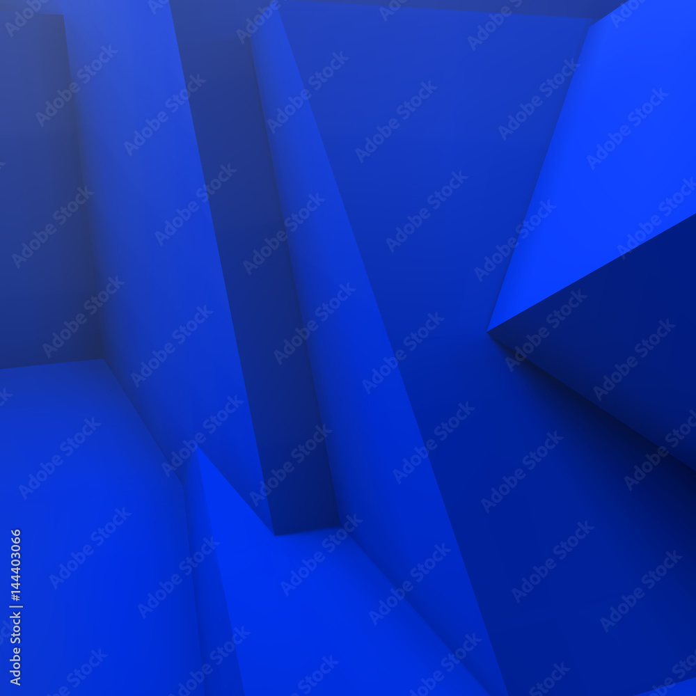Poster Abstract geometric background with overlapping cubes