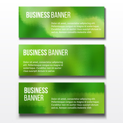 Set of three business banners