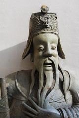 Chinese statue at Wat Pho, Bangkok, Thailand