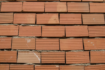 Red brick wall abstract background