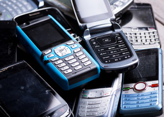 Old phones - electronic waste