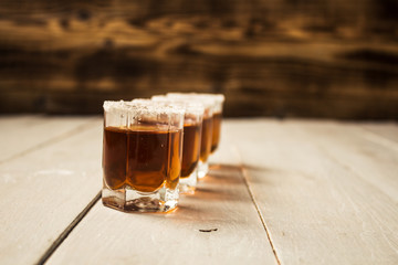 alcohol shot drinks with salt