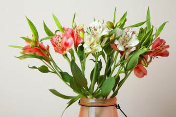 Bouquet of alstroemerias