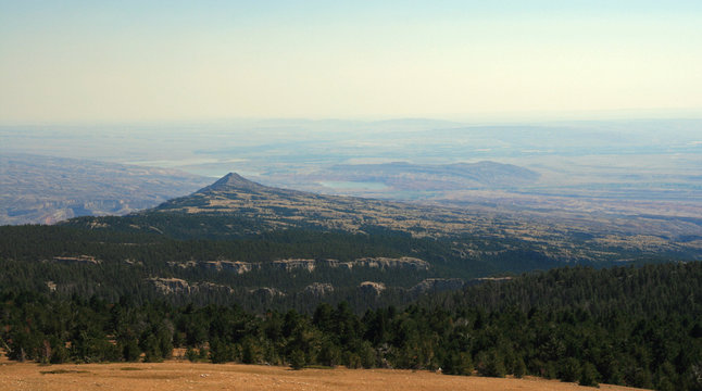 Bighorn Canyon National Recreation Area As Seen From Sykes Ridge In The Pryor Mountains On The Montana Wyoming State Line USA