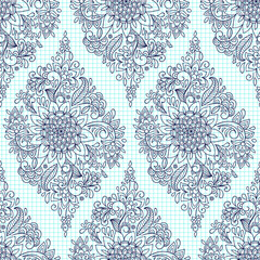 Vector Seamless Ethnic  Pattern