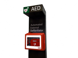 An automated defibrillator located at an Australia Airport