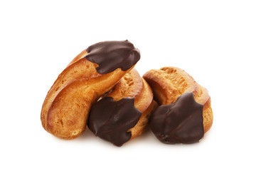 eclairs isolated on a white background