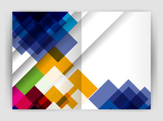 Obraz premium Square design corporate business flyer