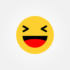 Emotions / reaction symbol icon vector.