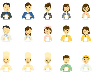 契約 資料 レポート 働く人 職業