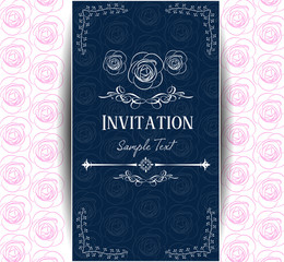 Invitation card vector illustration
