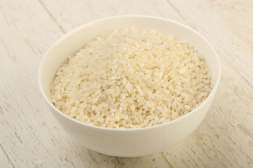 Raw rice heap