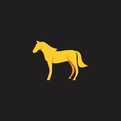 Fototapeta premium overlapping design of horse silhouette