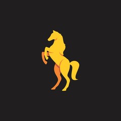 overlapping design of horse silhouette