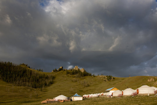 Touristisches Jurtencamp - Ostmongolei