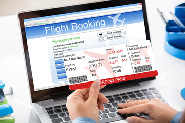 Air Ticket Flight Booking Concept